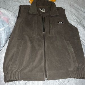 Mens drake best hunter green/tan color size medium